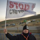 Police remove protesters from Chevron’s fracking site in Romania